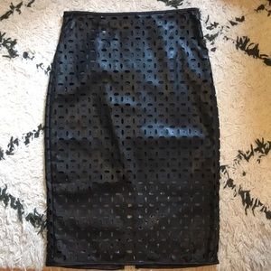 NWT Banana Republic Faux Leather Skirt